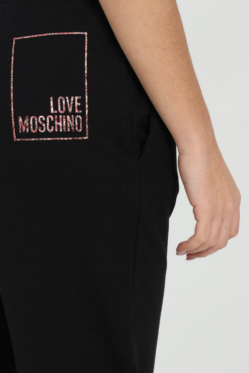 Pantalone Tuta Donna W155702E2180 elasticizzato Nero LOVE MOSCHINO- Francavilla Moda